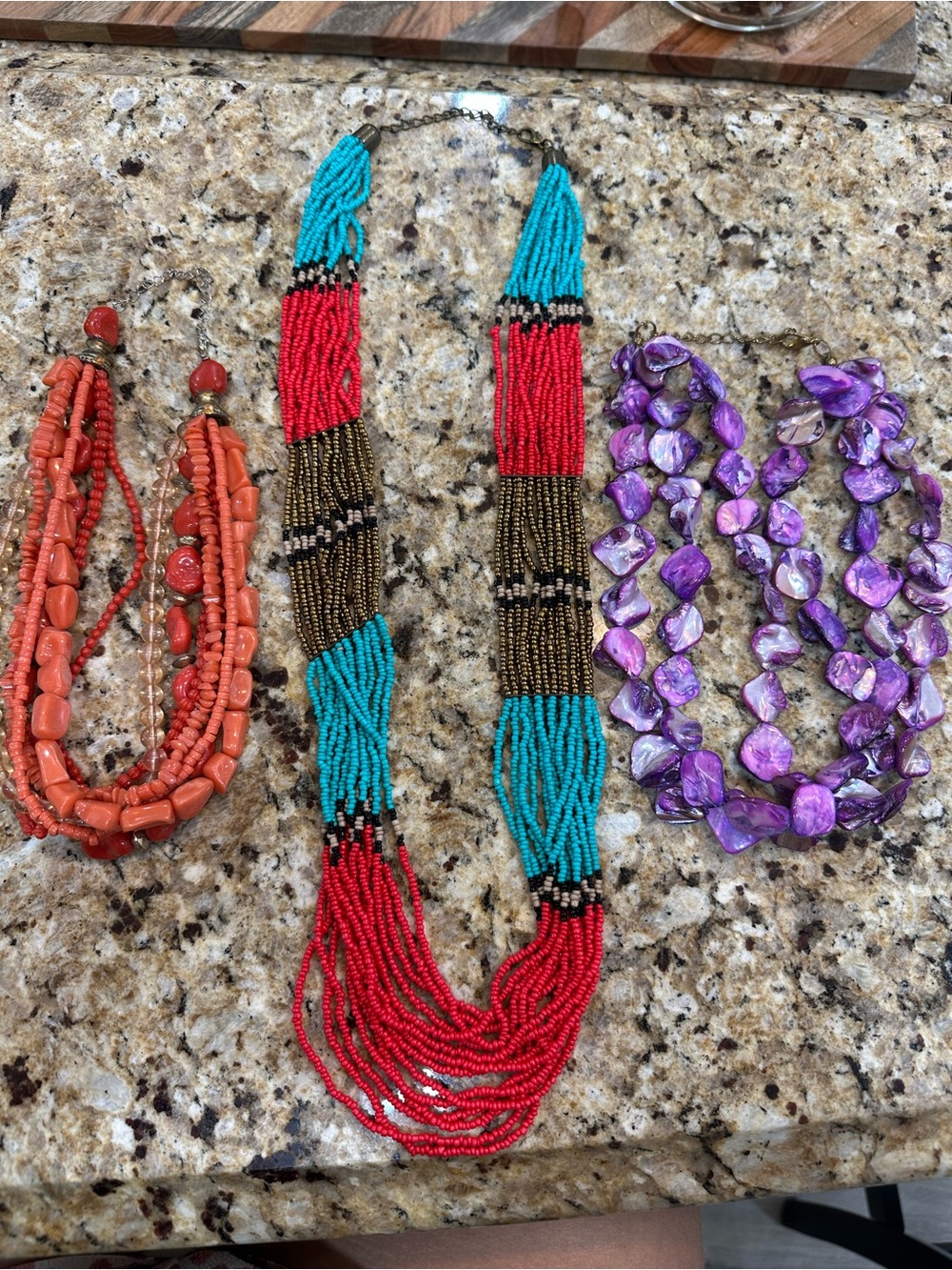 3 piece BOHO statement necklace bundle